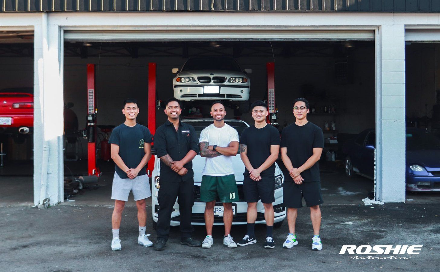 Roshie team in the shop